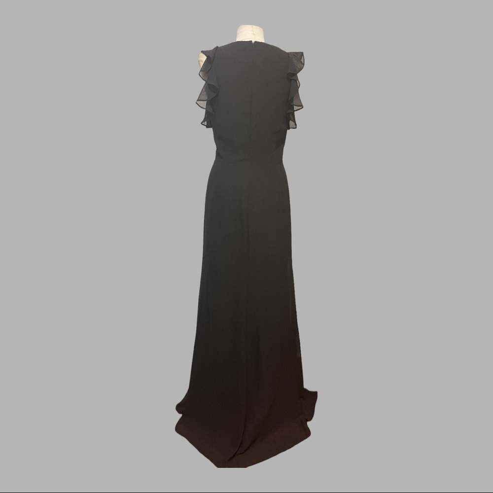 Hayley Paige Occasions black chiffon- 5863 - Picture 5 of 12